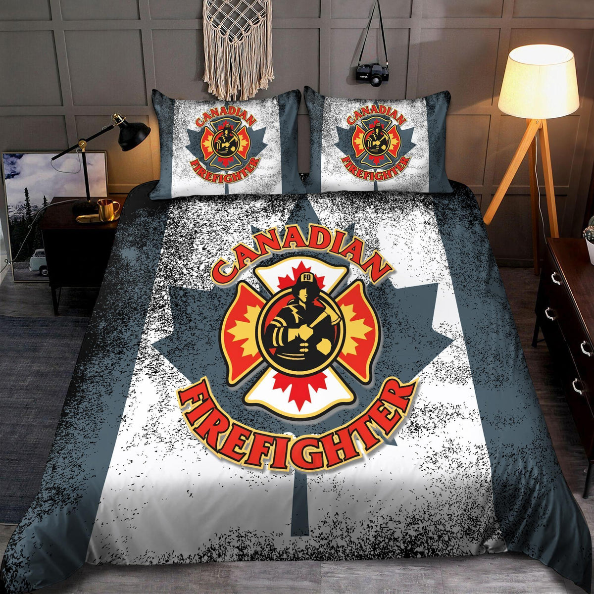 Canadian Firefighter Bedding Set DQB08072004-TQH