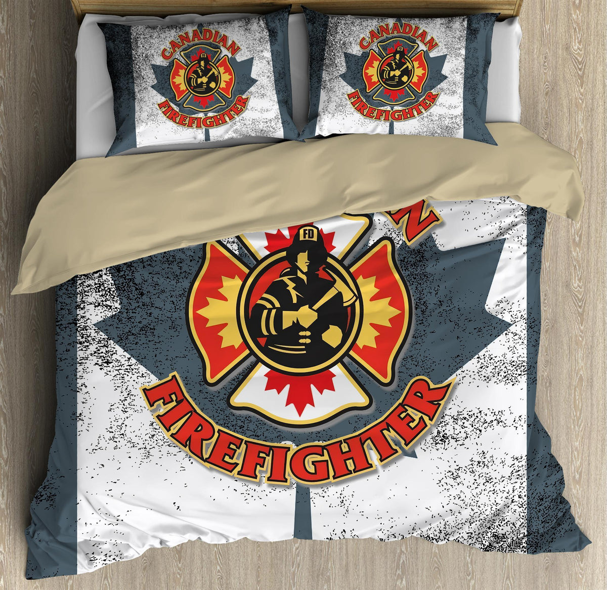 Canadian Firefighter Bedding Set DQB08072004-TQH