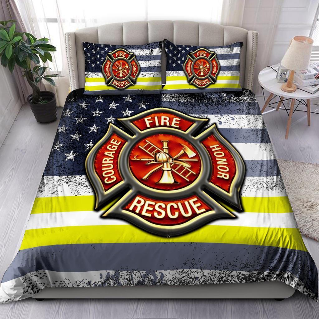 Proud American Firefighter Bedding Set DQB08072003-TQH