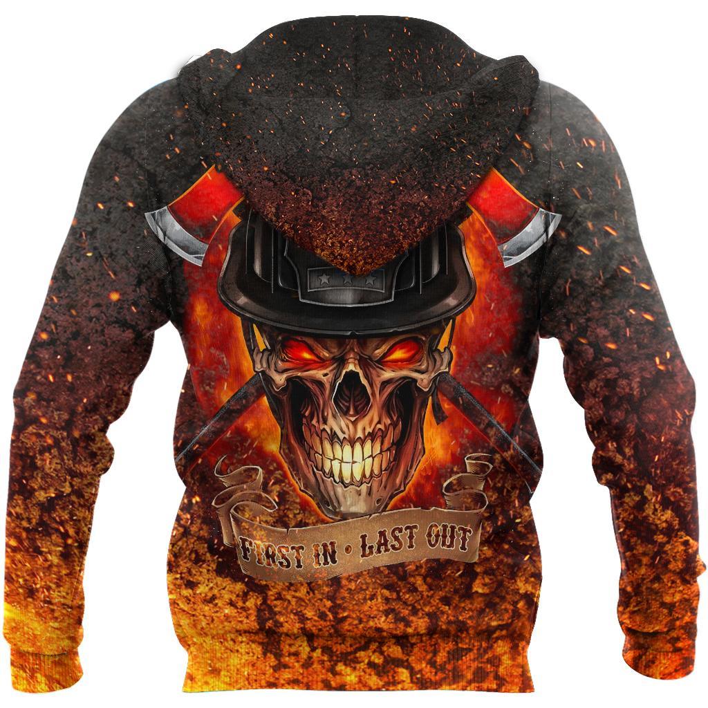 Crazy Skull Firefighter Hoodie For Men And Women DQB08282002-TQH