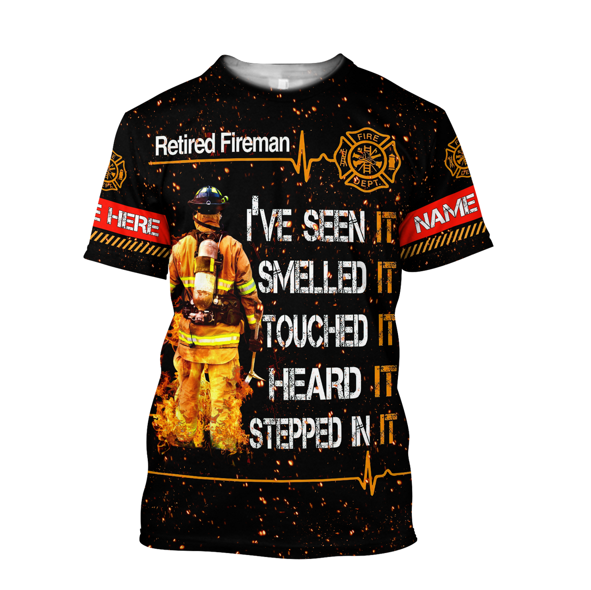 Customize Name Retired Firefighter Hoodie For Men And Women TNA19032102