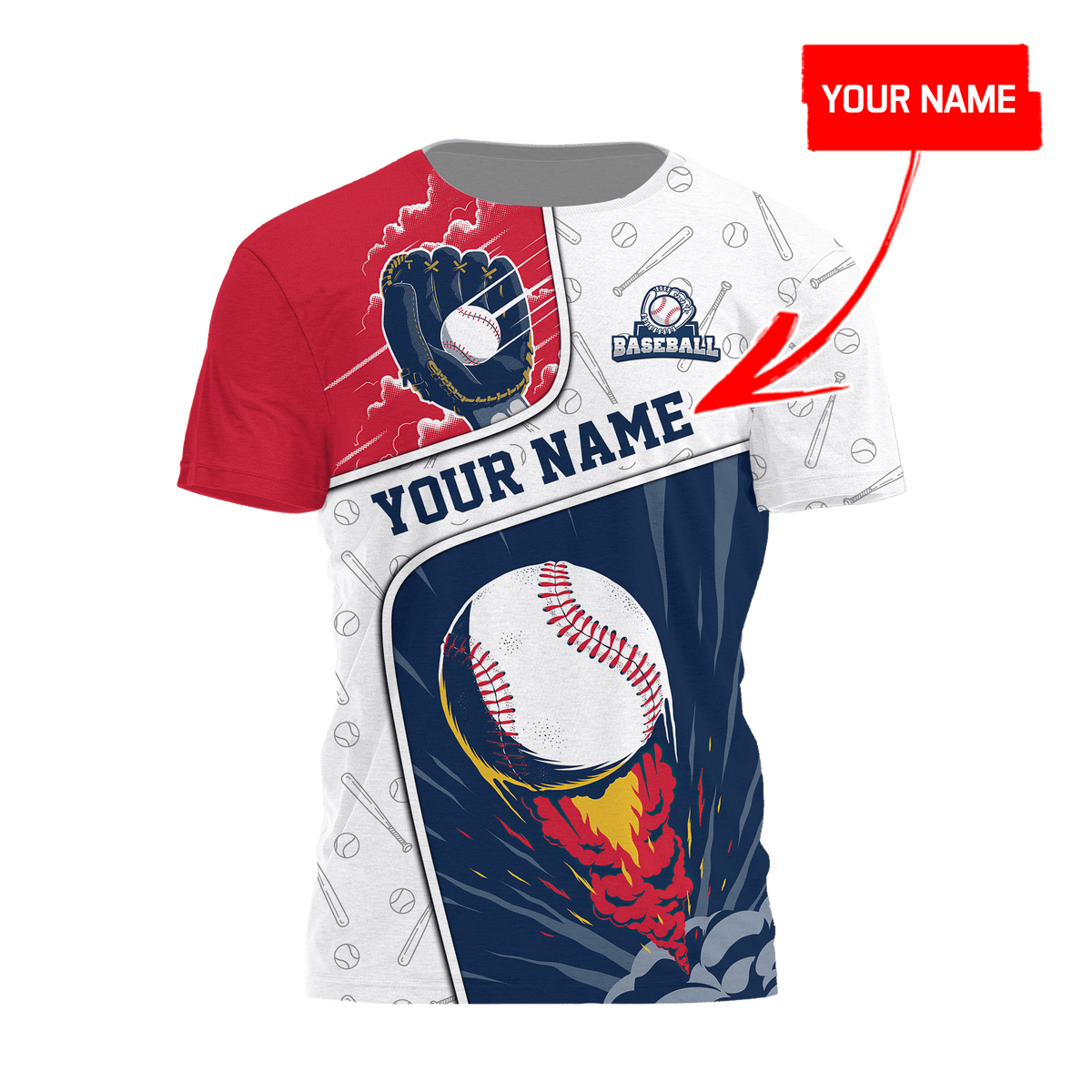 Customize Name Baseball Hoodie For Men And Women