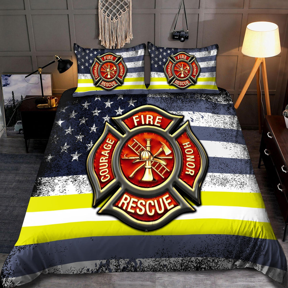 Proud American Firefighter Bedding Set DQB08072003-TQH